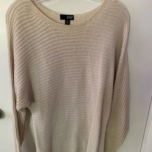 Women’s Cream/Off-White Shimmery Sweater- MEDIUM